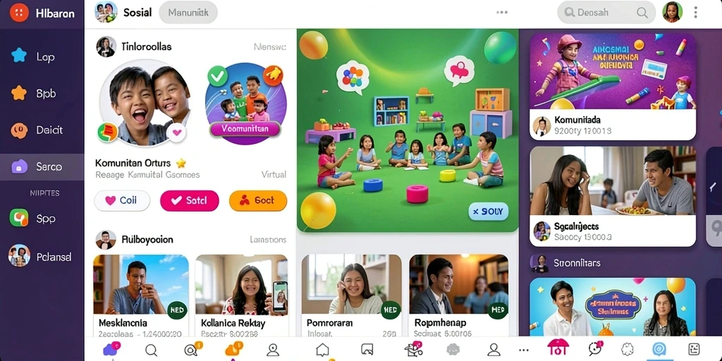 Fitur sosial untuk bersaing dengan teman.