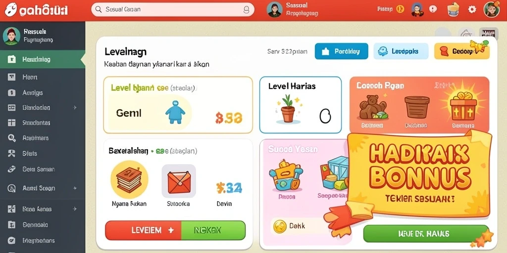Screenshot menampilkan antarmuka pengguna yang ramah.