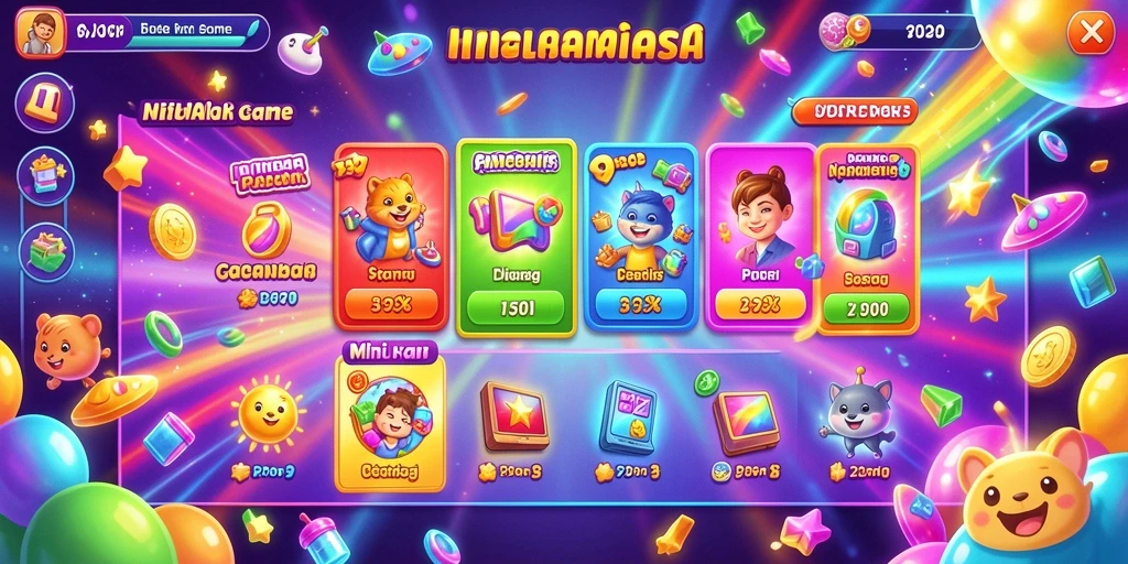 Tantangan seru di setiap level.